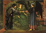 Edward Burne-jones Canvas Paintings - The Heart of the Rose